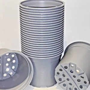 22cm Round Thermoformed Plastic Plant Pots